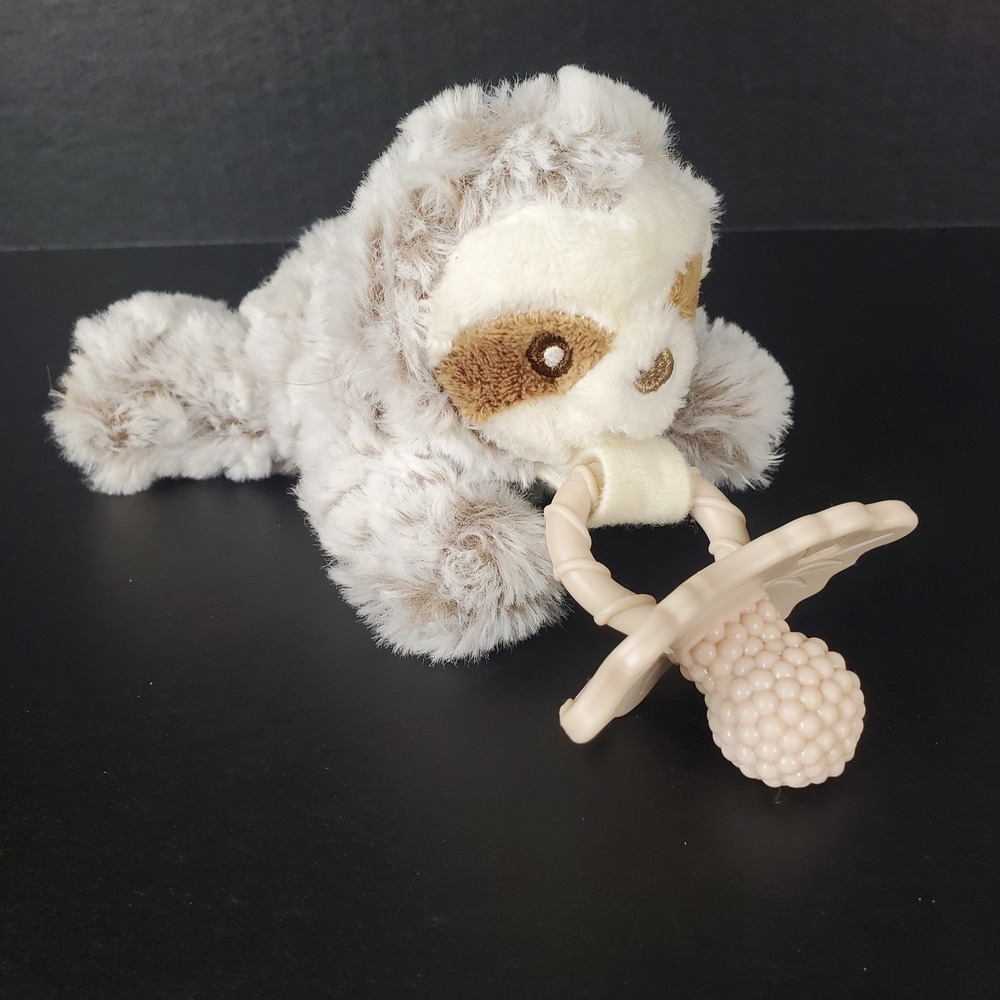 RaZbuddy Plush Pacifier Teether Holder - Sam Sloth
